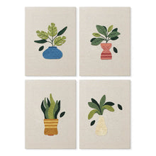 Cargar imagen en el visor de la galería, Punch Needle Kit (4 piezas) con marcos - Set Amante de las Plantas 3 Figured'Art