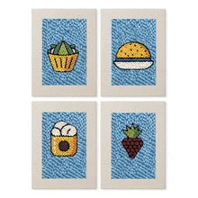 Cargar imagen en el visor de la galería, Punch Needle Kit (4 piezas) con marcos - Hora de Snacks 2 Figured'Art