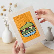 Cargar imagen en el visor de la galería, Punch Needle Kit (4 piezas) con marcos - Bebidas y Bocados
