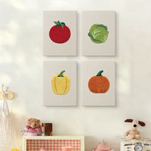Cargar imagen en el visor de la galería, Punch Needle Kit (4 piezas) con marcos - Colección de Verduras Frescas