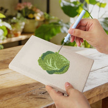 Cargar imagen en el visor de la galería, Punch Needle Kit (4 piezas) con marcos - Colección de Verduras Frescas