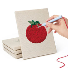 Cargar imagen en el visor de la galería, Punch Needle Kit (4 piezas) con marcos - Colección de Verduras Frescas