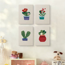 Cargar imagen en el visor de la galería, Punch Needle Kit (4 piezas) con marcos - Ambiente Jardín en Casa