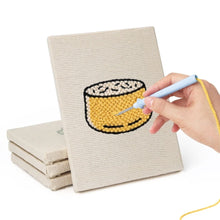 Cargar imagen en el visor de la galería, Punch Needle Kit (4 piezas) con marcos - Delicias de Panadería