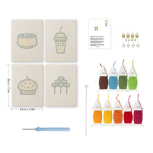 Cargar imagen en el visor de la galería, Punch Needle Kit (4 piezas) con marcos - Delicias de Panadería