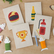 Cargar imagen en el visor de la galería, Punch Needle Kit (4 piezas) con marcos - Espíritu de Campeón