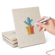Cargar imagen en el visor de la galería, Punch Needle Kit (4 piezas) con marcos - Mini Jardín Interior 1