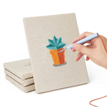 Cargar imagen en el visor de la galería, Punch Needle Kit (4 piezas) con marcos - Mini Jardín Interior 2