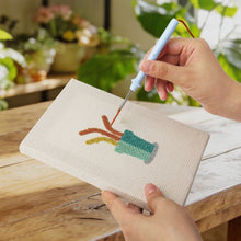 Cargar imagen en el visor de la galería, Punch Needle Kit (4 piezas) con marcos - Plantas Felices 1
