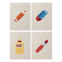 Cargar imagen en el visor de la galería, Punch Needle Kit (4 piezas) con marcos - Colección Arte y Manualidades Figured'Art