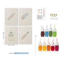 Cargar imagen en el visor de la galería, Punch Needle Kit (4 piezas) con marcos - Colección Arte y Manualidades