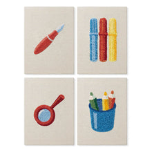 Cargar imagen en el visor de la galería, Punch Needle Kit (4 piezas) con marcos - Iconos de Escritorio Minimalistas Figured'Art