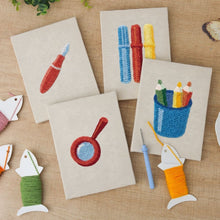 Cargar imagen en el visor de la galería, Punch Needle Kit (4 piezas) con marcos - Iconos de Escritorio Minimalistas