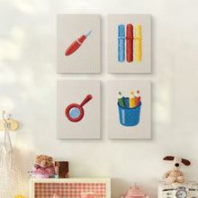 Cargar imagen en el visor de la galería, Punch Needle Kit (4 piezas) con marcos - Iconos de Escritorio Minimalistas
