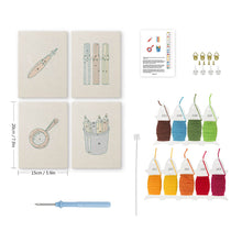 Cargar imagen en el visor de la galería, Punch Needle Kit (4 piezas) con marcos - Iconos de Escritorio Minimalistas
