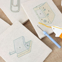 Cargar imagen en el visor de la galería, Punch Needle Kit (4 piezas) con marcos - Favoritos de Oficina y Escritorio
