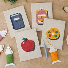 Cargar imagen en el visor de la galería, Punch Needle Kit (4 piezas) con marcos - Vuelta al Cole 1