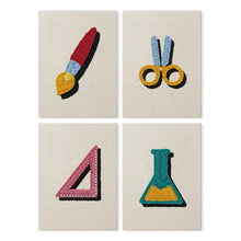 Cargar imagen en el visor de la galería, Punch Needle Kit (4 piezas) con marcos - Vuelta al Cole 2 Figured'Art