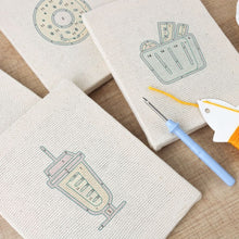 Cargar imagen en el visor de la galería, Punch Needle Kit (4 piezas) con marcos - Dulces de la Mañana