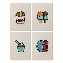Cargar imagen en el visor de la galería, Punch Needle Kit (4 piezas) con marcos - Snacks Kawaii Figured'Art