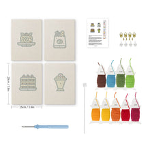 Cargar imagen en el visor de la galería, Punch Needle Kit (4 piezas) con marcos - Momentos Deliciosos