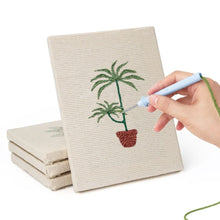 Cargar imagen en el visor de la galería, Punch Needle Kit (4 piezas) con marcos - Follaje Exuberante