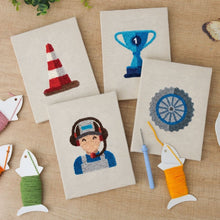 Cargar imagen en el visor de la galería, Punch Needle Kit (4 piezas) con marcos - Día de Carrera