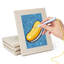 Cargar imagen en el visor de la galería, Punch Needle Kit (4 piezas) con marcos - Frutas y Dulces