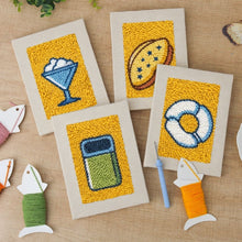 Cargar imagen en el visor de la galería, Punch Needle Kit (4 piezas) con marcos - Snacks Deliciosos