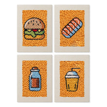 Cargar imagen en el visor de la galería, Punch Needle Kit (4 piezas) con marcos - Comida Sabrosa Figured'Art