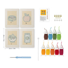 Cargar imagen en el visor de la galería, Punch Needle Kit (4 piezas) con marcos - Pausa para Almorzar