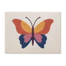 Cargar imagen en el visor de la galería, Punch Needle Kit con marco - Mariposa Naranja Figured'Art