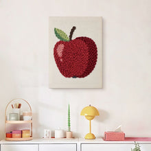 Cargar imagen en el visor de la galería, Punch Needle Kit con marco - Manzana Roja