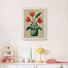Cargar imagen en el visor de la galería, Punch Needle Kit con marco - Tulipanes en Flor