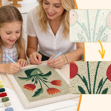 Cargar imagen en el visor de la galería, Punch Needle Kit con marco - Tulipanes en Flor
