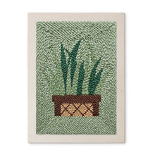 Cargar imagen en el visor de la galería, Punch Needle Kit con marco - Sansevieria Figured'Art