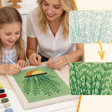 Cargar imagen en el visor de la galería, Punch Needle Kit con marco - Helechos en Maceta