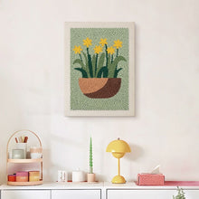 Cargar imagen en el visor de la galería, Punch Needle Kit con marco - Narcisos Soleados