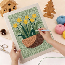 Cargar imagen en el visor de la galería, Punch Needle Kit con marco - Narcisos Soleados