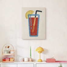 Cargar imagen en el visor de la galería, Punch Needle Kit con marco - Refresco de Cítricos