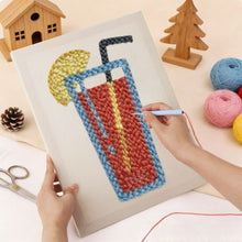 Cargar imagen en el visor de la galería, Punch Needle Kit con marco - Refresco de Cítricos