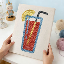 Cargar imagen en el visor de la galería, Punch Needle Kit con marco - Refresco de Cítricos