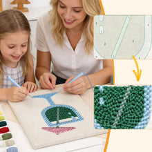 Cargar imagen en el visor de la galería, Punch Needle Kit con marco - Brisa Tropical