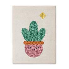 Cargar imagen en el visor de la galería, Punch Needle Kit con marco - Cactus Sonriente Figured'Art