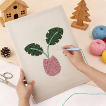 Cargar imagen en el visor de la galería, Punch Needle Kit con marco - Floración Tropical
