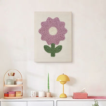 Cargar imagen en el visor de la galería, Punch Needle Kit con marco - Flor de Lila