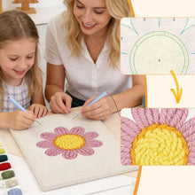 Cargar imagen en el visor de la galería, Punch Needle Kit con marco - Margarita Rosa