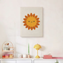 Cargar imagen en el visor de la galería, Punch Needle Kit con marco - Sol Sonriente