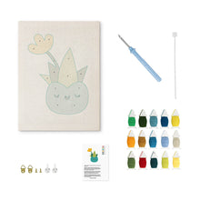 Cargar imagen en el visor de la galería, Punch Needle Kit con marco - Suculenta Feliz