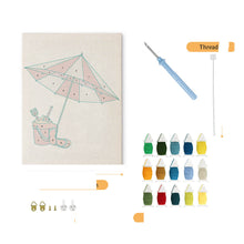 Cargar imagen en el visor de la galería, Punch Needle Kit con marco - Ambiente Verano